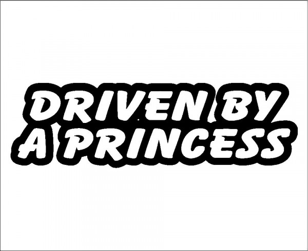Autocolante - Driven By A Princess