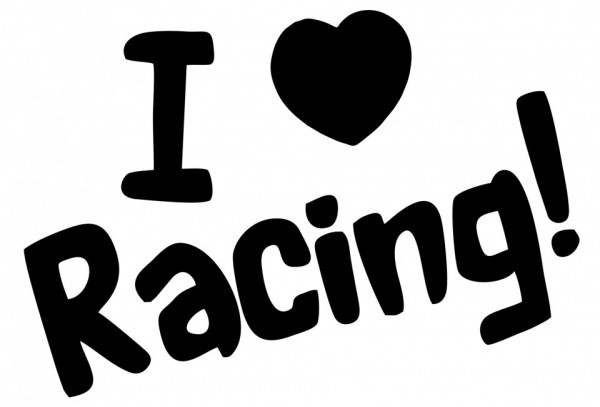 Autocolante - I love Racing