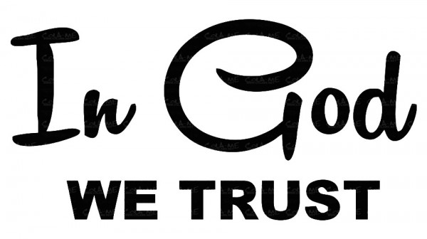 Autocolante - In God we trust