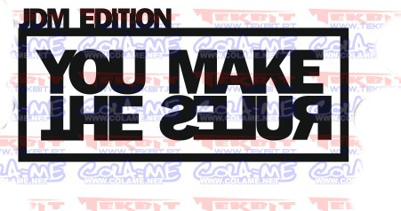 Autocolante - JDM edition you make