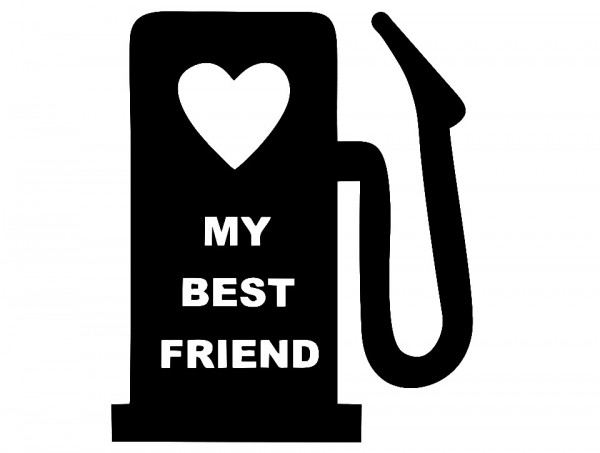 Autocolante - my best friend bomba