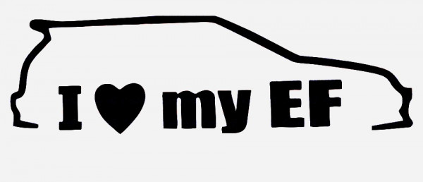 Autocolante para I Love my EF