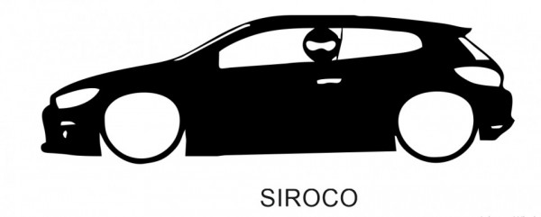 Autocolante para Scirocco Com Stig