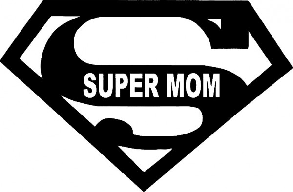 Autocolante - Super Mom
