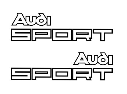 Autocolantes - Audi Sport