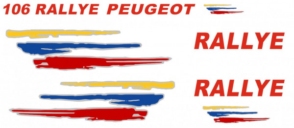 Autocolantes - Peugeot 106 Rallye MK2
