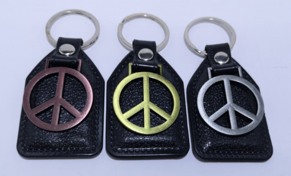 Fita porta chaves para simbolo da paz