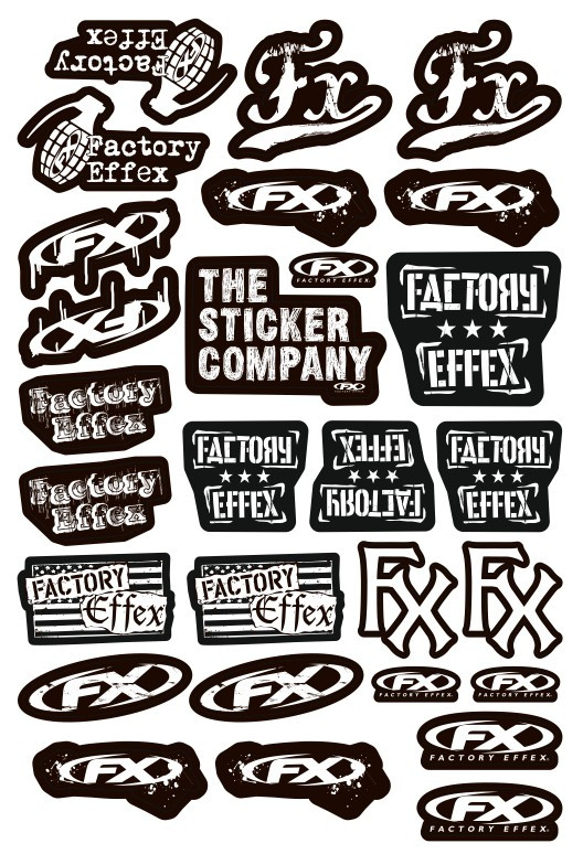 Folha / Pack de Autocolantes - FX factory effex