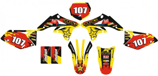Graphic kit moto -  Suzuki RMZ 250 09-11 Rockstar - Img 1