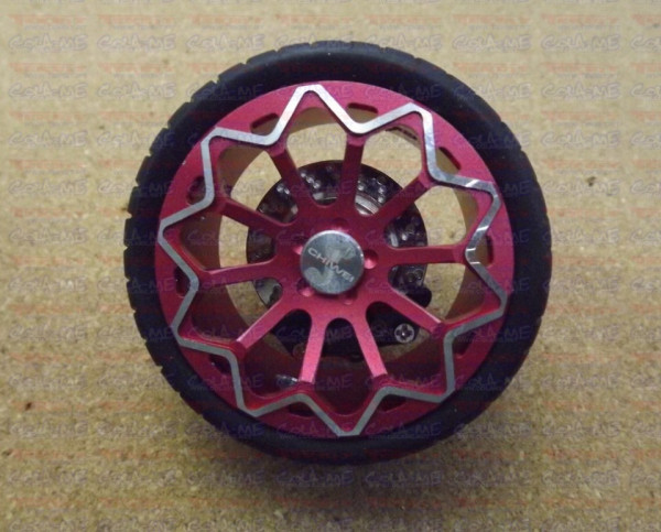 Jante com Pneu e Disco - Modelo 24 - Bordô