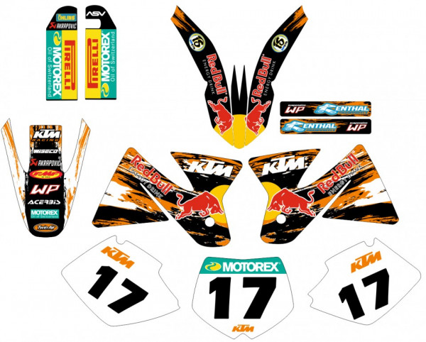 Kit Autocolantes Para  KTM SX MX 98-00