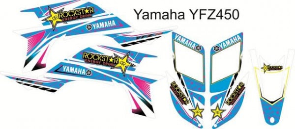 Kit Autocolantes Para Yamaha YFZ 450 03-08