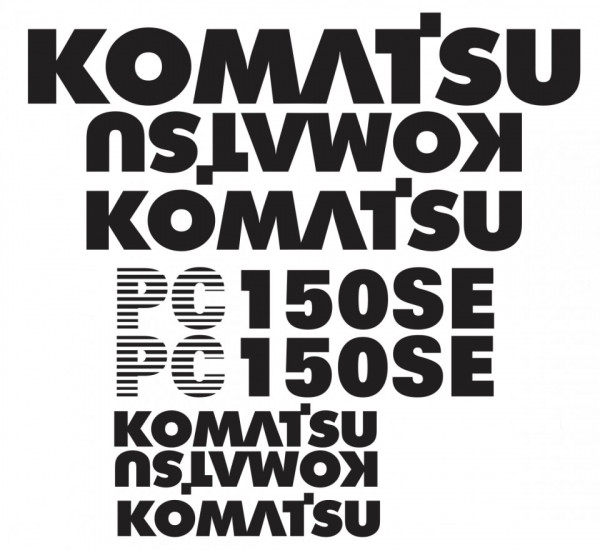 Kit de Autocolantes para KOMATSU PC150 SE