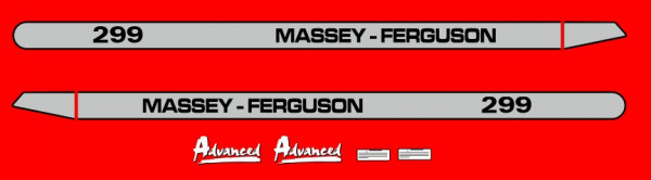 Kit de Autocolantes para Massey Ferguson 299