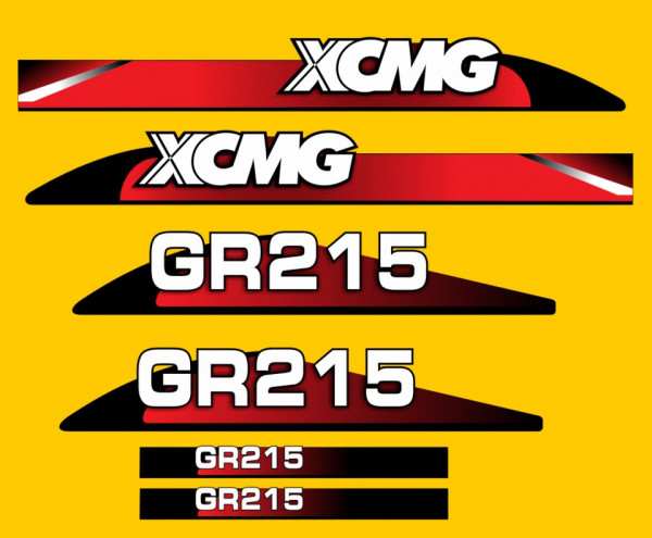Kit de Autocolantes para XCMG GR215