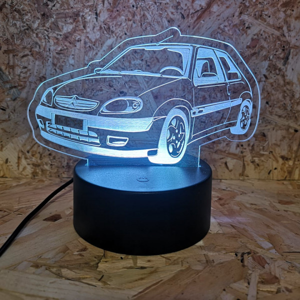 Moldura / Candeeiro com luz de presença com Citroen Saxo mk2