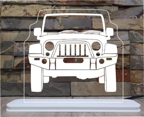 Moldura / Candeeiro com luz de presença - Jeep Wrangler
