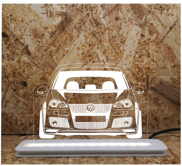 Moldura / Candeeiro com luz de presença - Volkswagen Golf V