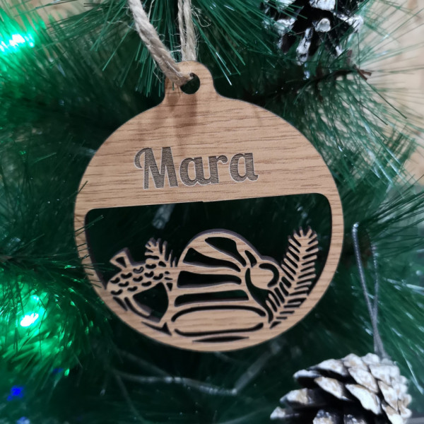 Ornamento / "bola" para árvore de Natal- Nome Personalizado