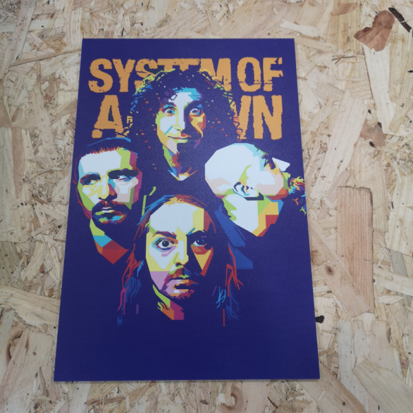 Placa Decorativa em PVC - System of a down