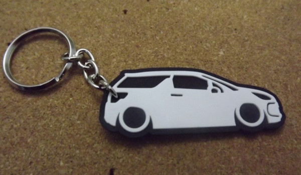 Porta Chaves com silhueta de Citroen DS3