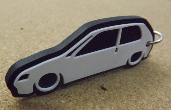 Porta Chaves com silhueta de Peugeot 106