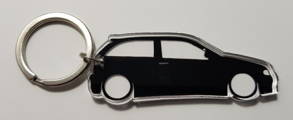 Porta Chaves de Acrílico com silhueta de Seat Ibiza 6K2