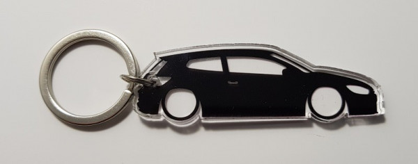 Porta Chaves de Acrílico com silhueta de Volkswagen Scirocco