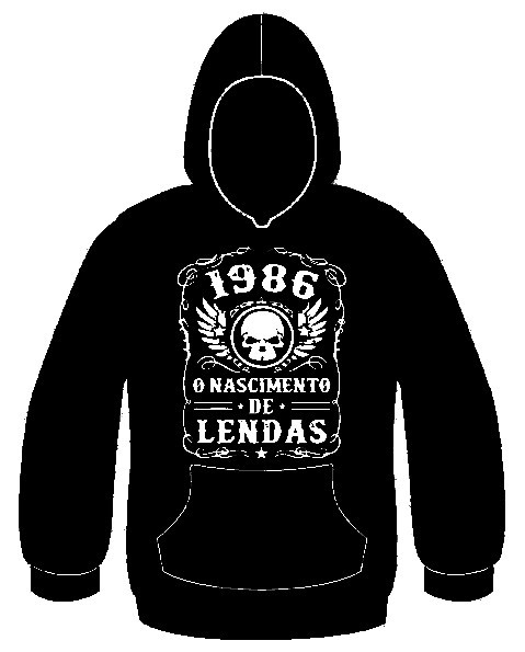 Sweatshirt com capuz - 1986 - Nascimento de Lendas