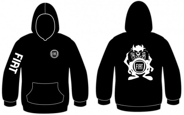 Sweatshirt com capuz para Fiat com Tazman