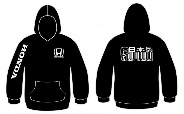 Sweatshirt com capuz para HONDA Made in japan