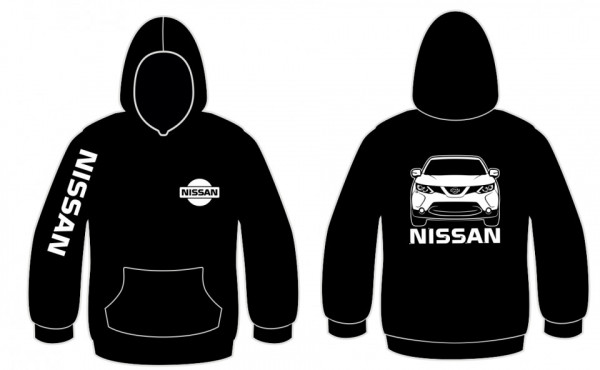 Sweatshirt com capuz para Nissan Qashqai j11
