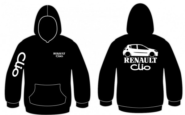 Sweatshirt com capuz para Renault Clio 3