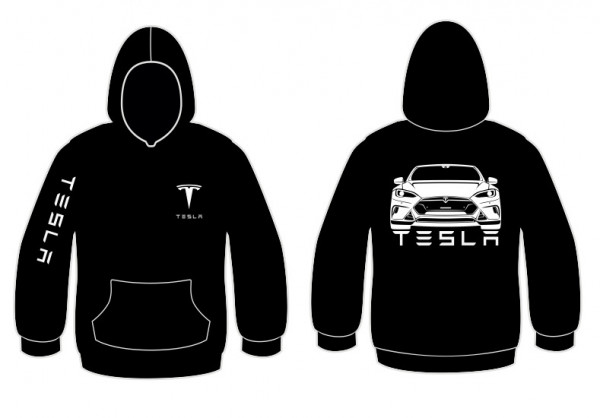 Sweatshirt com capuz para Tesla Model S