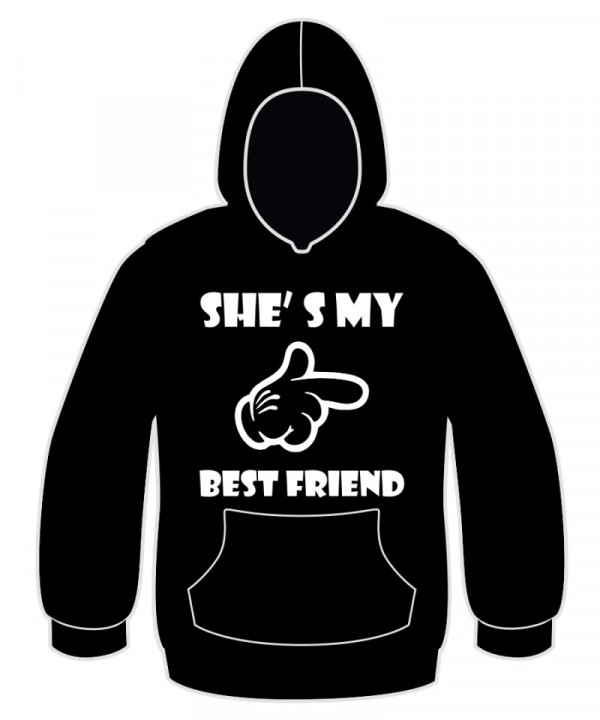 Sweatshirt com capuz - She´s my best friend
