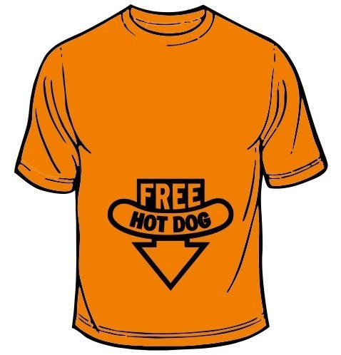 T-shirt - Free Hot Dogs