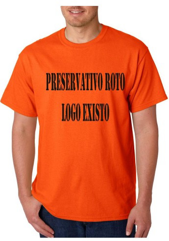 T-shirt - Preservativo Roto, Logo Existo
