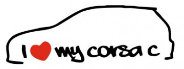 Autocolante - I love my corsa c - Img 1