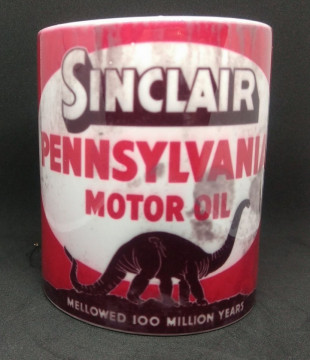Caneca com Sinclair Pennsylvania motor oil - Img 1