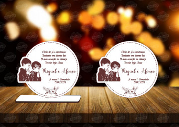 Lembrança em MDF - Comunhão Meninos - Personalizada - Img 1
