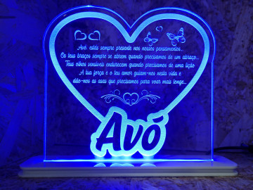 Moldura / Candeeiro com luz de presença - Avó - Img 1