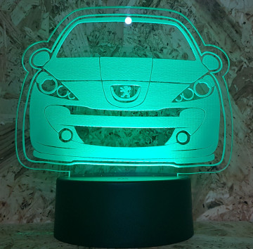Moldura / Candeeiro com luz de presença - Peugeot 207 - Img 3