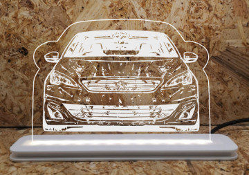 Moldura / Candeeiro com luz de presença - Peugeot 308 - Img 2