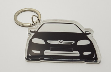 Porta chaves em acrílico com silhueta Citroen Saxo - Img 2