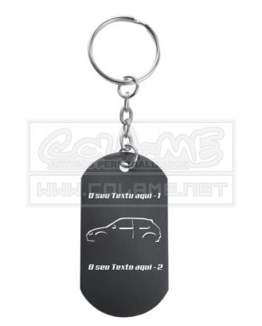 Porta Chaves em alumínio - Citroen Saxo - Lateral - Img 1