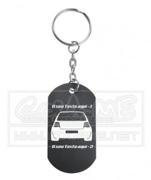 Porta Chaves em alumínio - VW Golf Mk4 - Traseira - Img 1