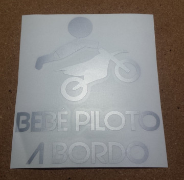 Autocolante - Bebé piloto a bordo - Img 2