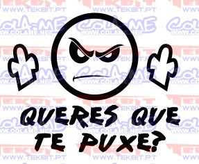 Autocolante - Queres que te puxe? - Img 1