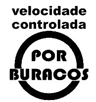 Autocolante - velocidade controlada por buracos - Img 1