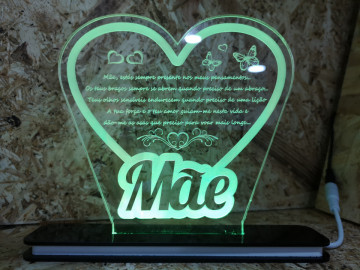 Moldura / Candeeiro com luz de presença - Mãe - Img 2